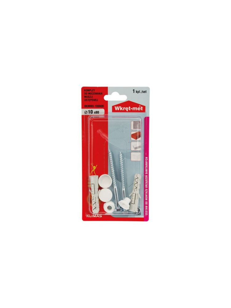 უნიტაზის სამაგრი ვერცხლისფერი BKMMX-10080S (2ც) — სარემონტო აქსესუარები